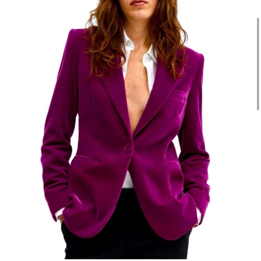 Purple Wool blazer